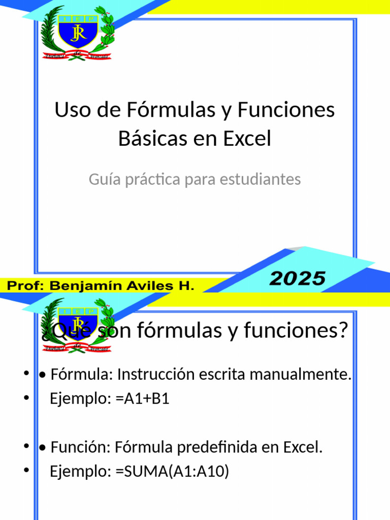 Formulas y Funciones Excel | PDF
