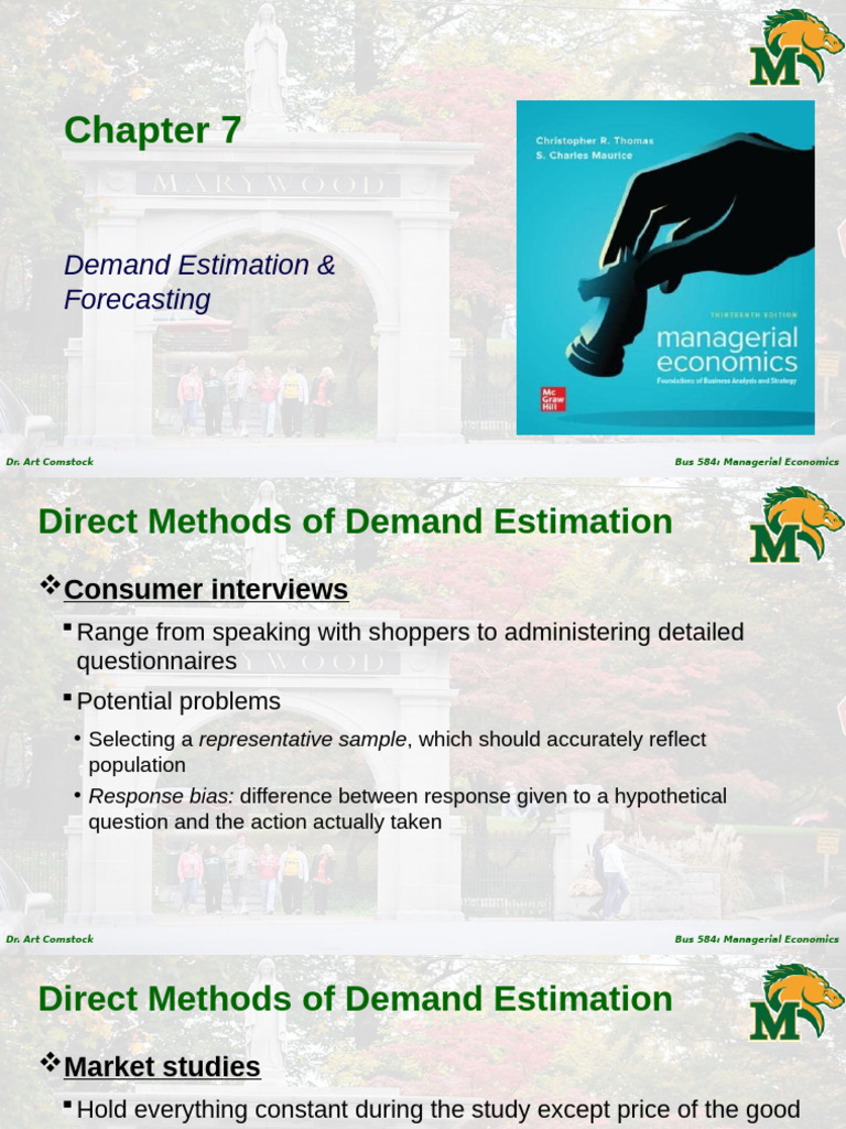 Demand Estimation & Forecasting Techniques | PDF | Demand | Economics