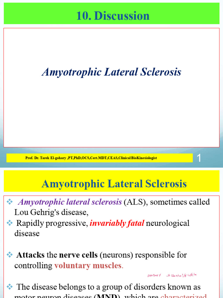 Understanding Amyotrophic Lateral Sclerosis | PDF | Multiple Sclerosis ...
