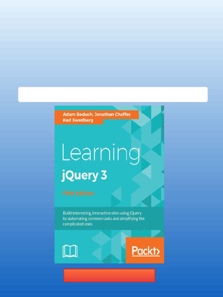 Learning jQuery 3 Build interesting interactive sites using jQuery by ...