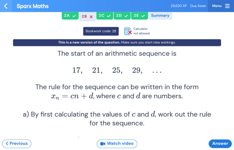 Arithmetic Sequence Calculation Guide | PDF