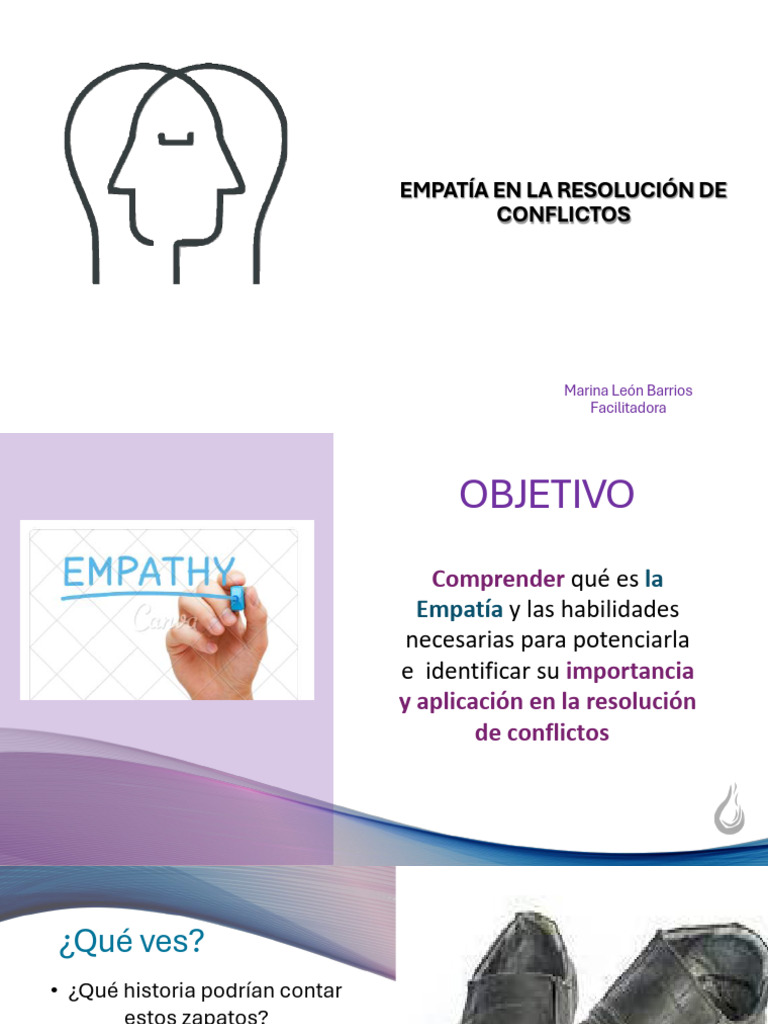 Empatía en la Resolución de Conflictos | PDF | Empatía | Las emociones