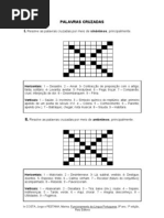 Palavras cruzadas - Verbos