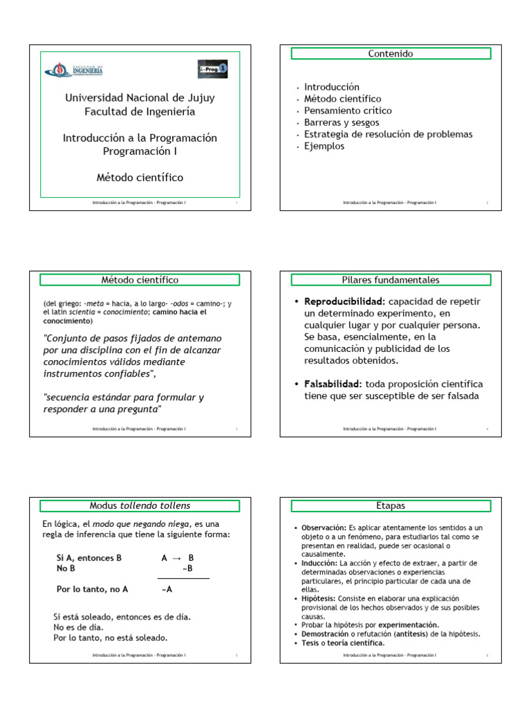 Iprog 2023 TE08 Metodo Cientifico V2 | PDF | Pensamiento crítico ...