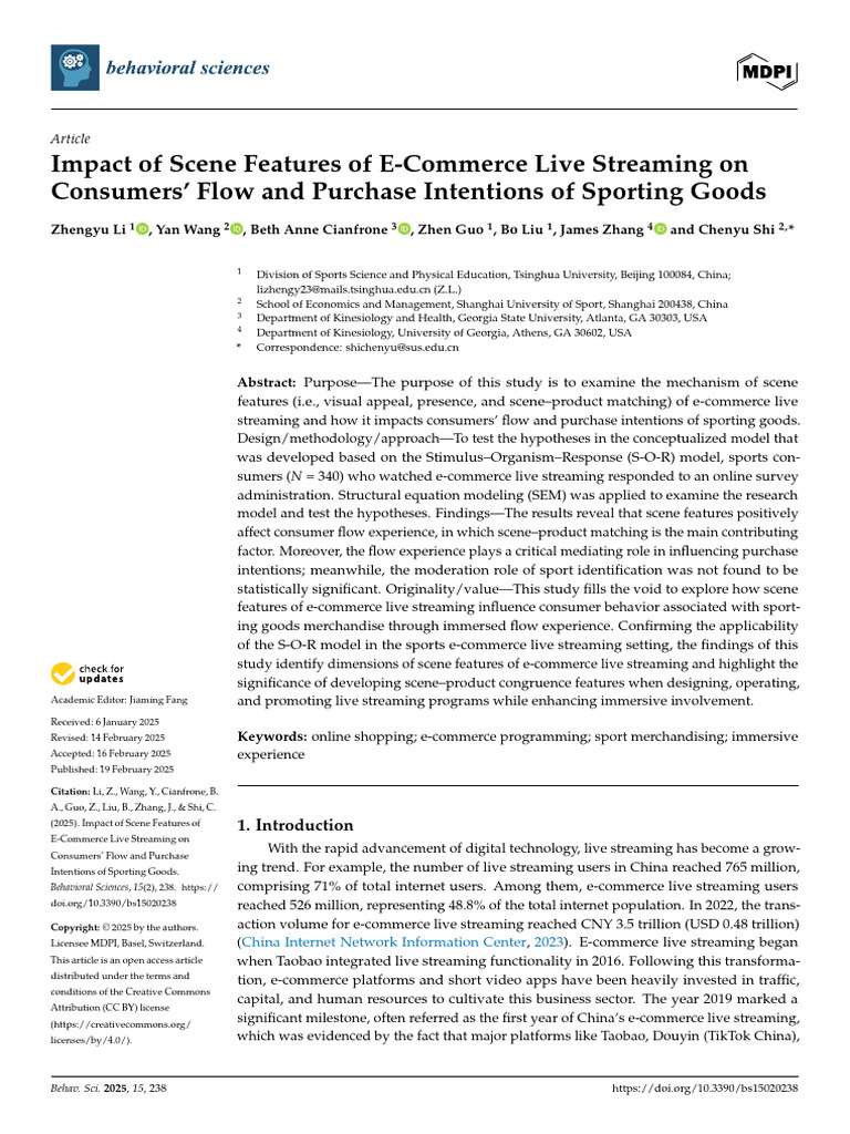 E-Commerce Live Streaming Impact on Sports Sales | PDF | Flow ...