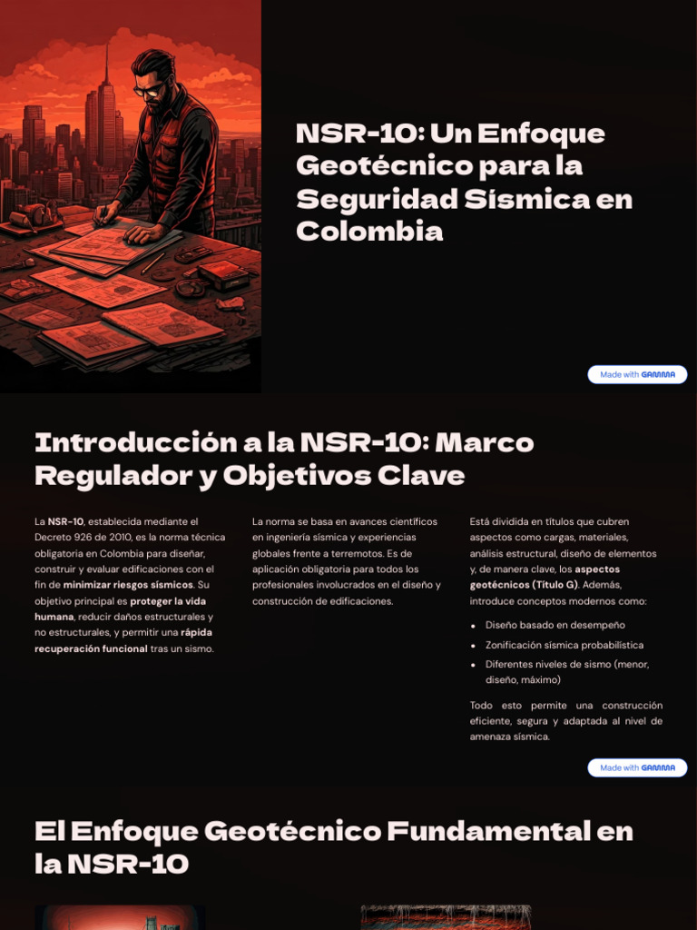 NSR 10 Un Enfoque Geotecnico para La Seguridad Sismica en Colombia ...