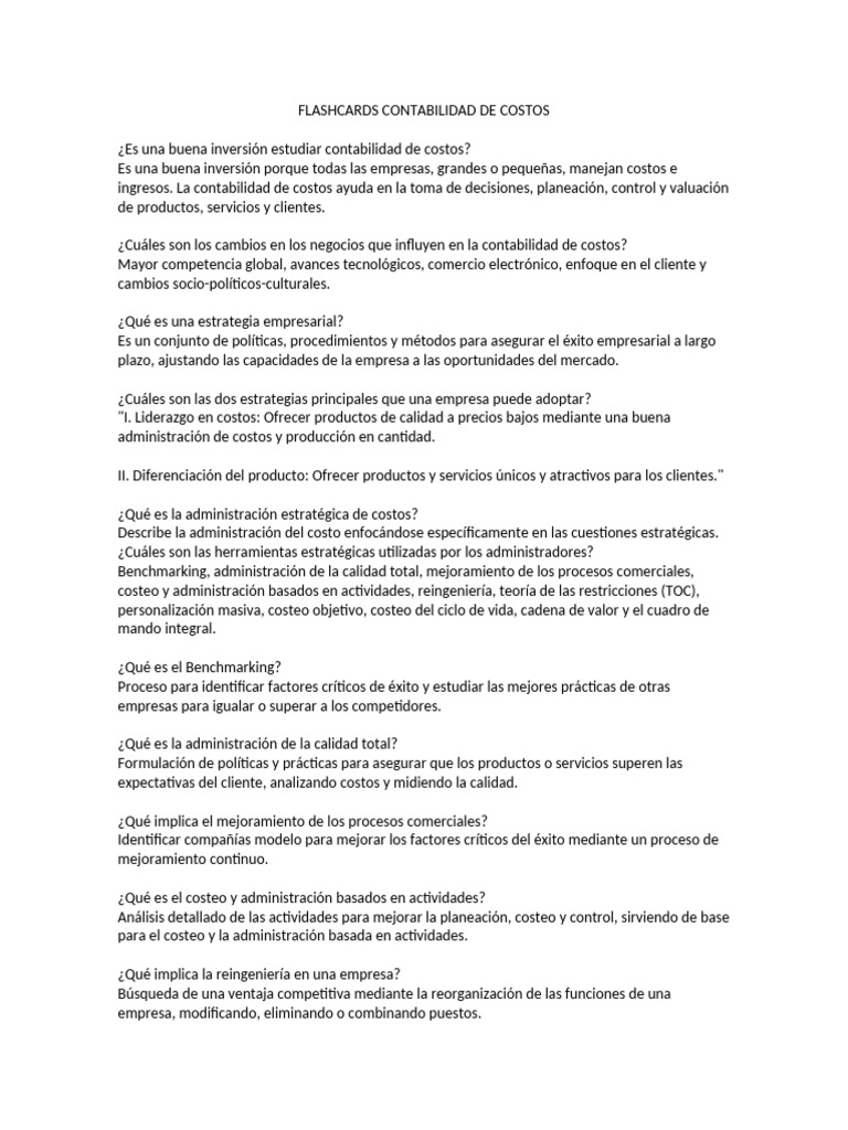 Claves de la Contabilidad de Costos | PDF | Costo | Contabilidad de costos