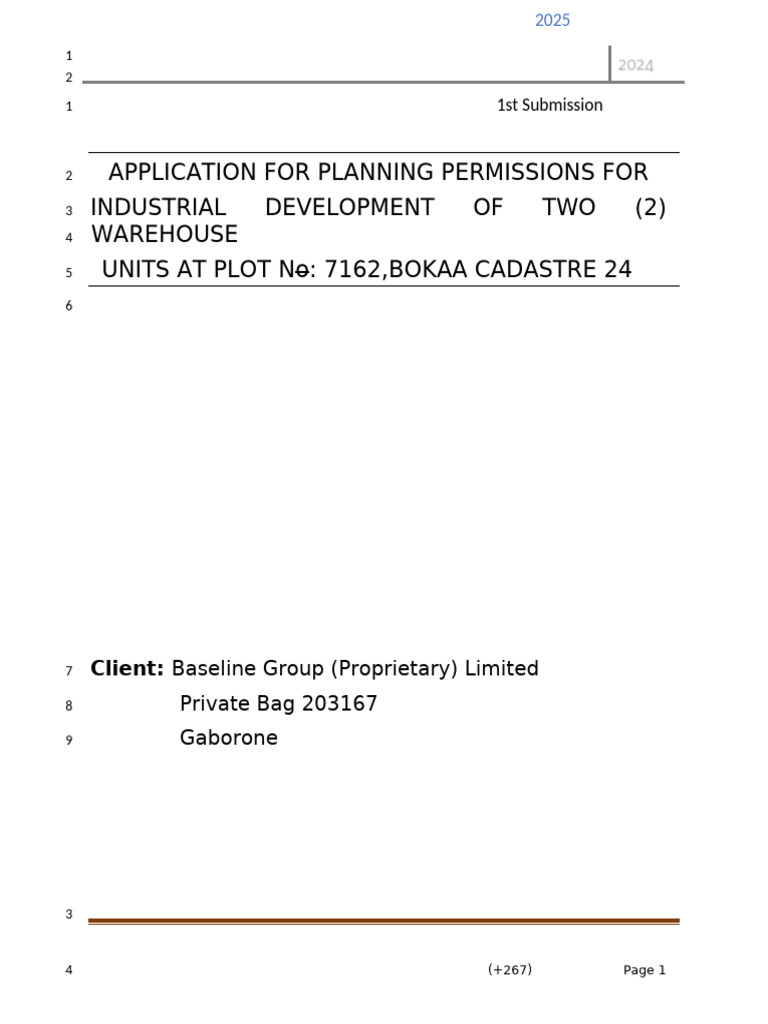 Planning Application for Two Warehouses | PDF
