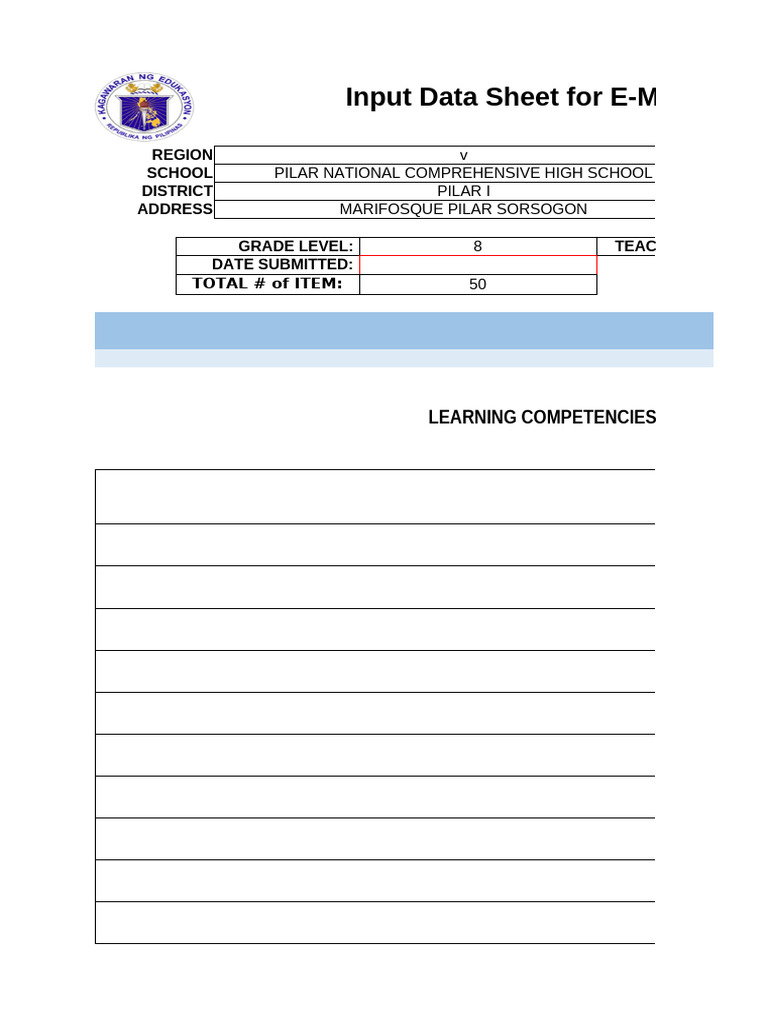 Modified Electronic TOS v.1.0 - (Protected Version 150 Students) | PDF