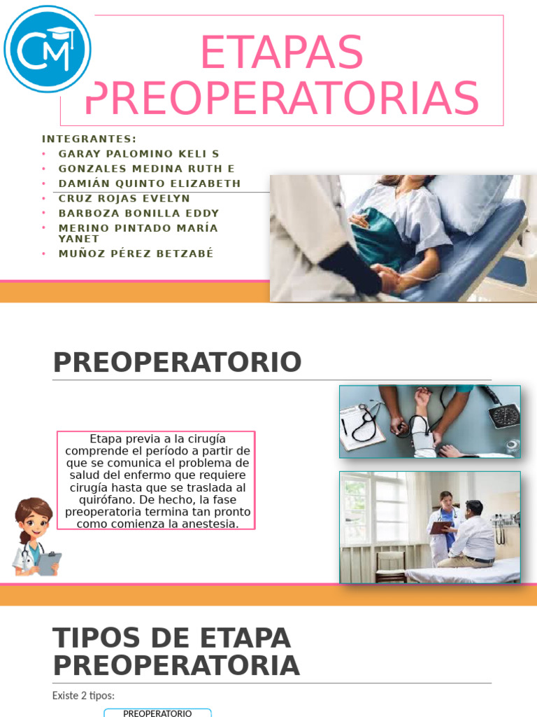 Etapas Preoperatorias en Cirugía | PDF | Consentimiento informado ...