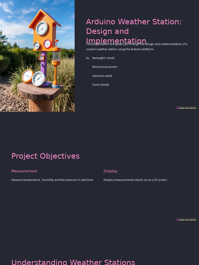 Arduino Weather Station Guide | PDF | Arduino | Sensor