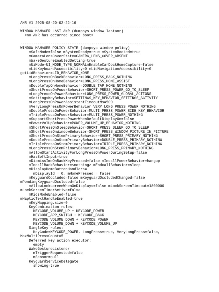 Android Window Manager ANR Report | PDF | Tablet Computer | Consumer ...
