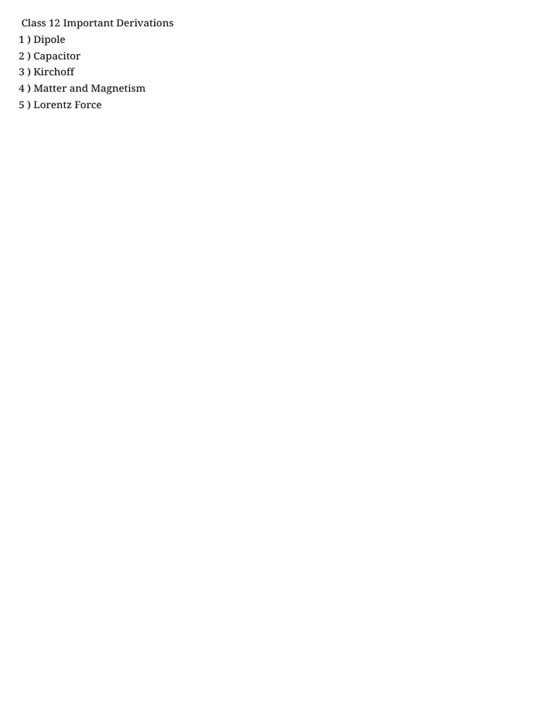Class 12 Important Questions For 2026 | PDF