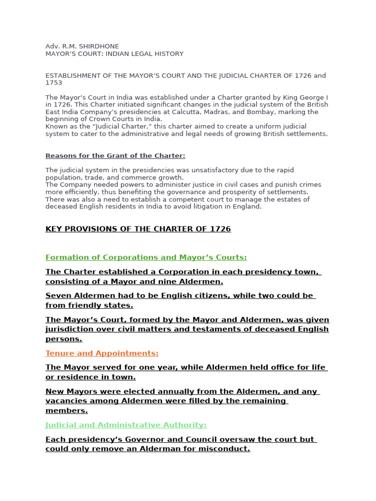 legal history mayours court PDF Supreme Courts Judiciaries legal history mayours court PDF Supreme Courts Judiciaries