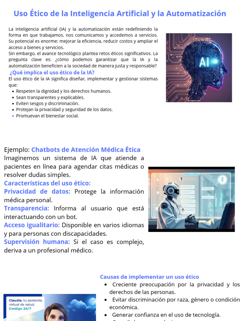 Uso Ético de La Inteligencia Artificial y La Automatización PDF | PDF ...