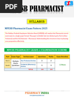 AIIMS Pharmacist Exam Syllabus 2025 | PDF | Pharmacology | Endocrine System