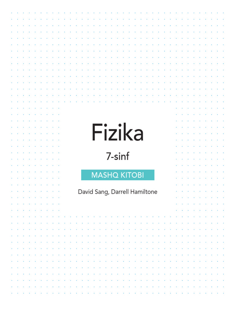 Fizika - 7 Mashq Kitobi | PDF