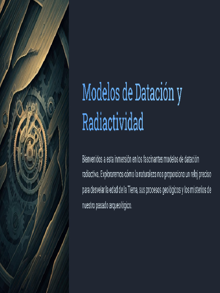 Modelos de Datación y Radioactividad | PDF