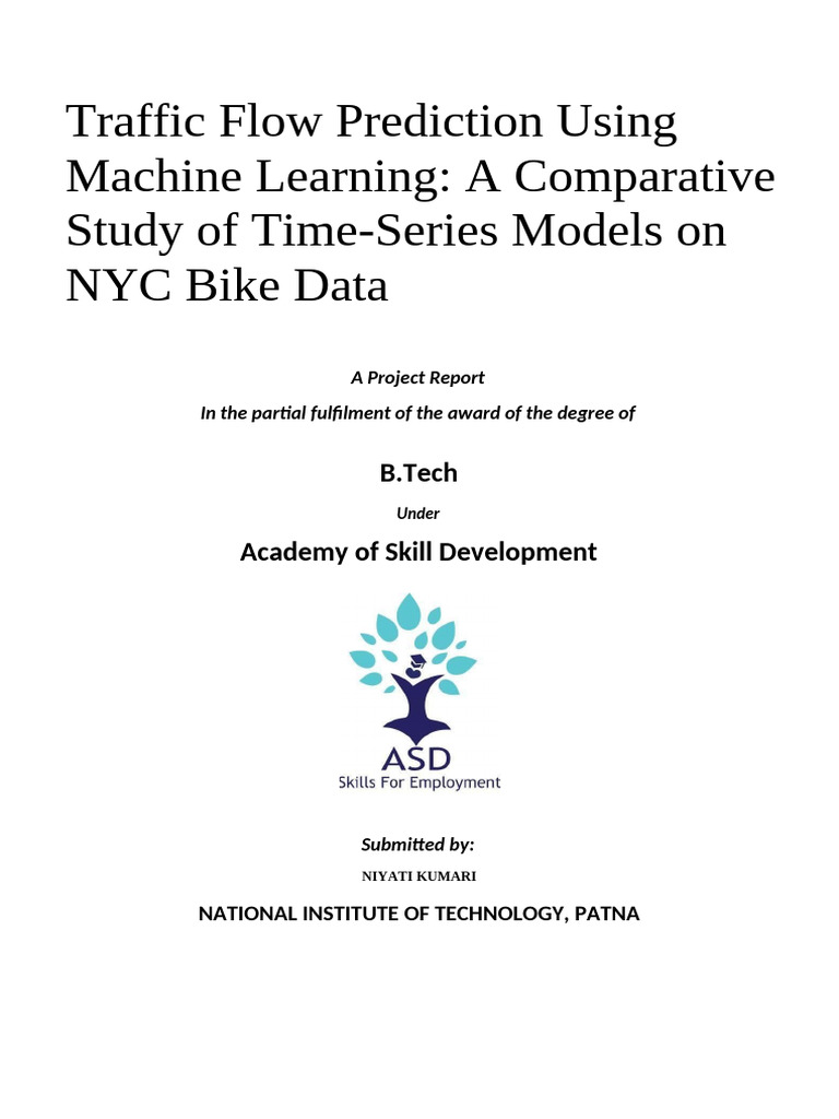 NYC Bike Traffic Flow Prediction Study | PDF | Deep Learning ...