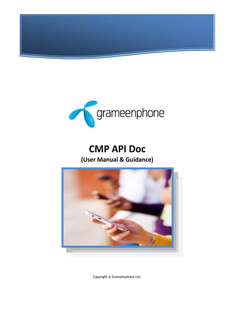 CMP API User Manual | PDF
