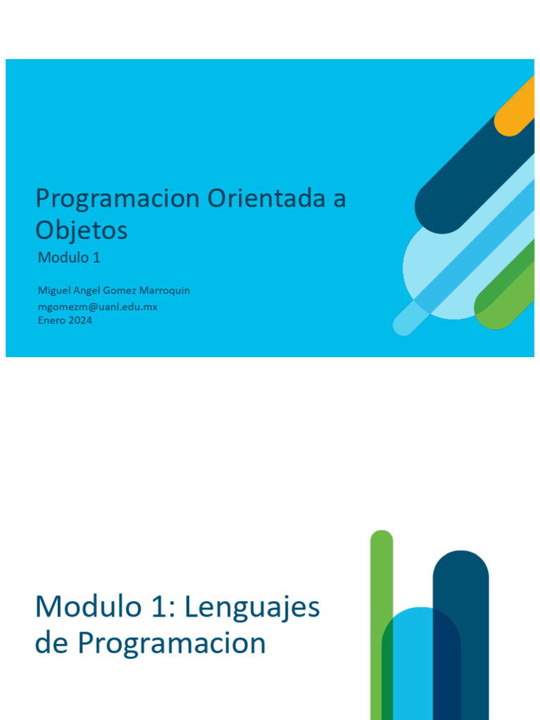 Clase1 Poo STD | PDF | Lenguaje de programación | Programación ...