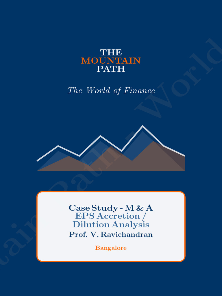 EPS Accretion & Dilution in M&A Analysis | PDF | Mergers And ...