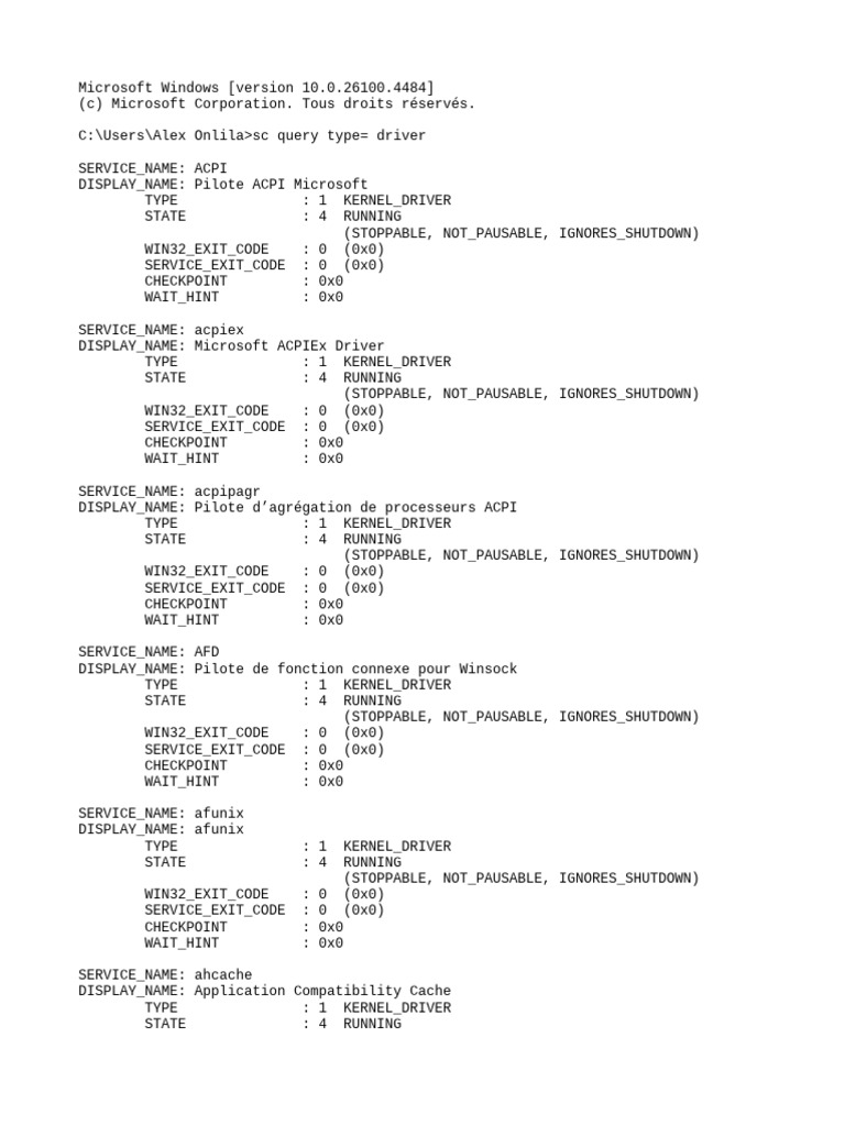 Windows 10 Kernel Drivers List | PDF | Device Driver | Computer Networking