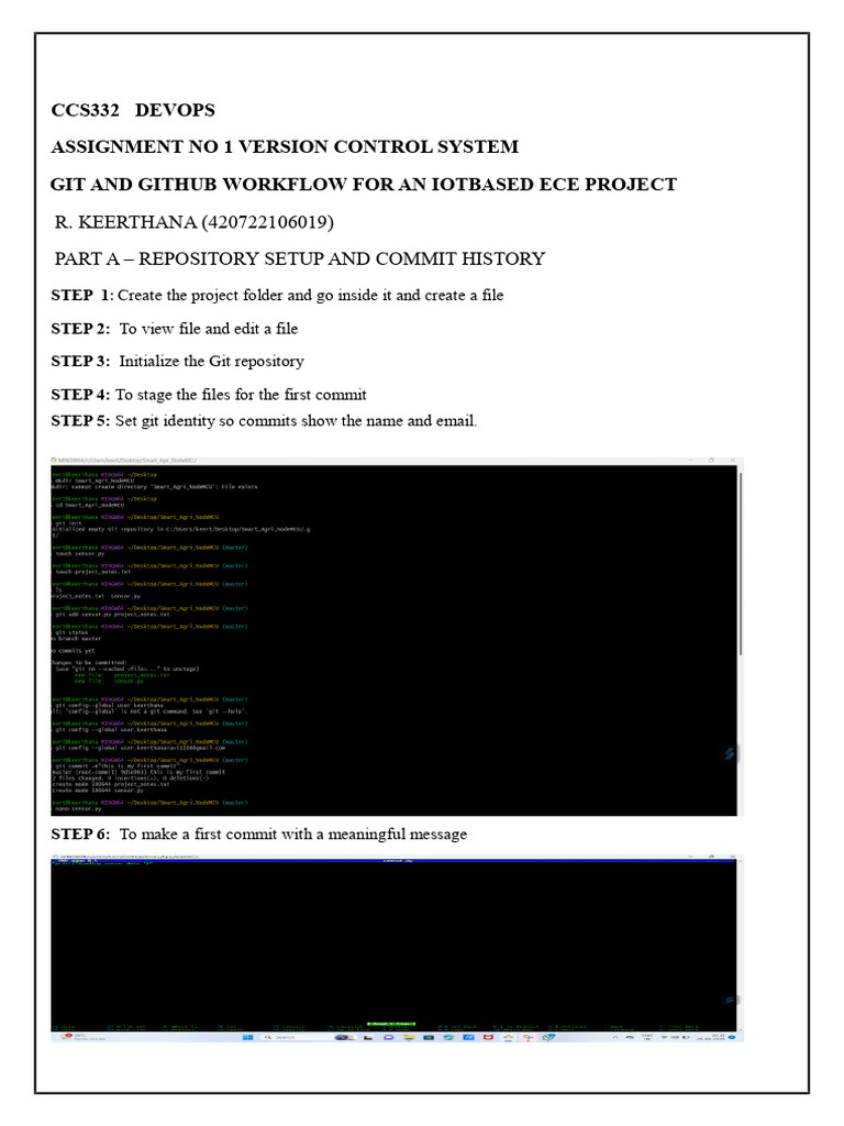 Devops Assignment R .Keerthana (420722106019) | PDF