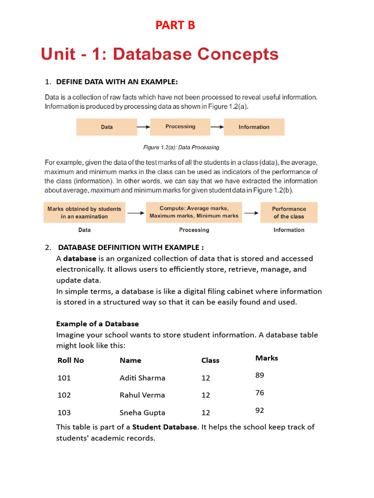 Understanding Databases: Definitions & Examples | PDF | Databases ...