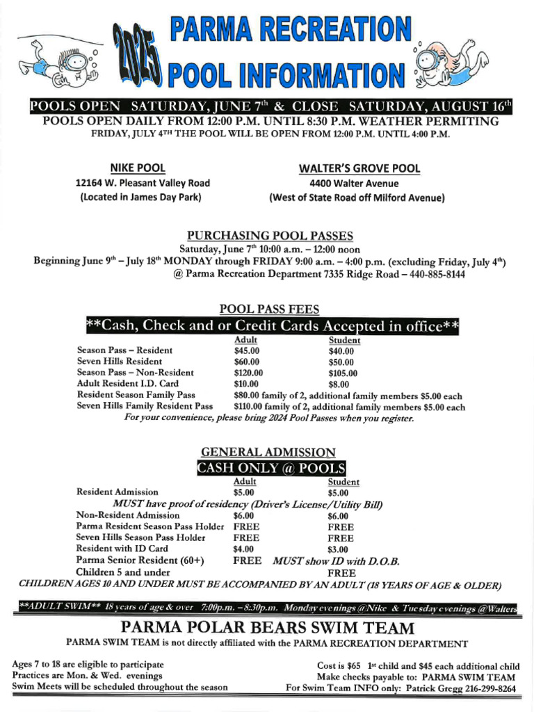 2025 Pool Flyer | PDF