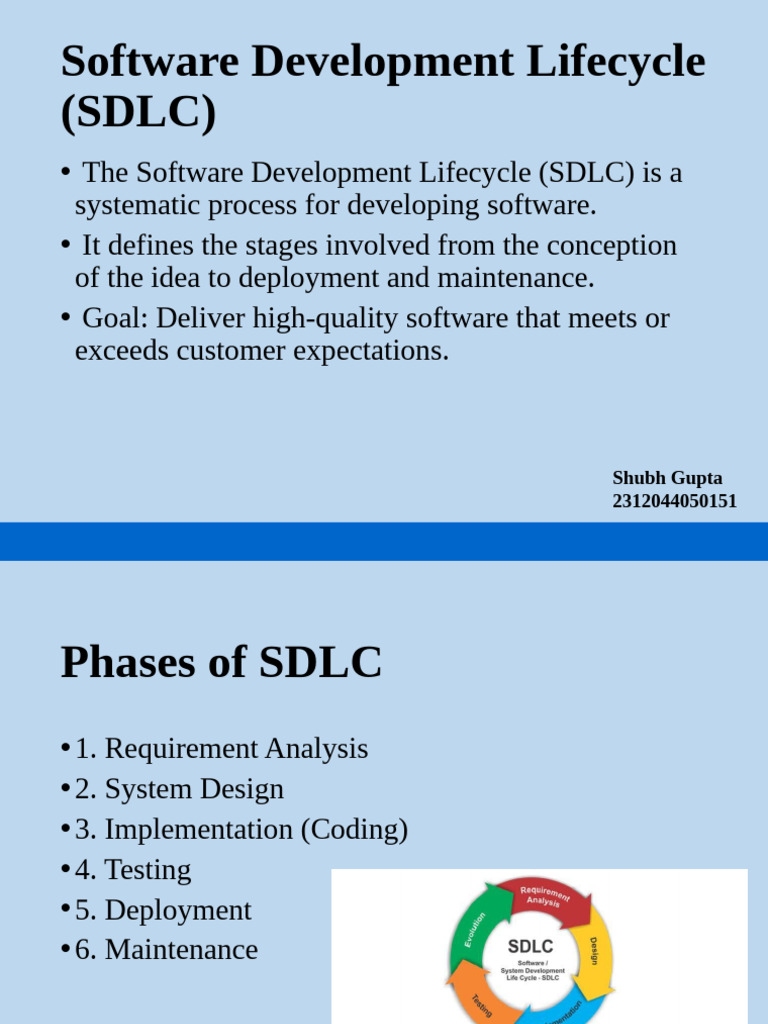 Understanding the Software Development Lifecycle | PDF