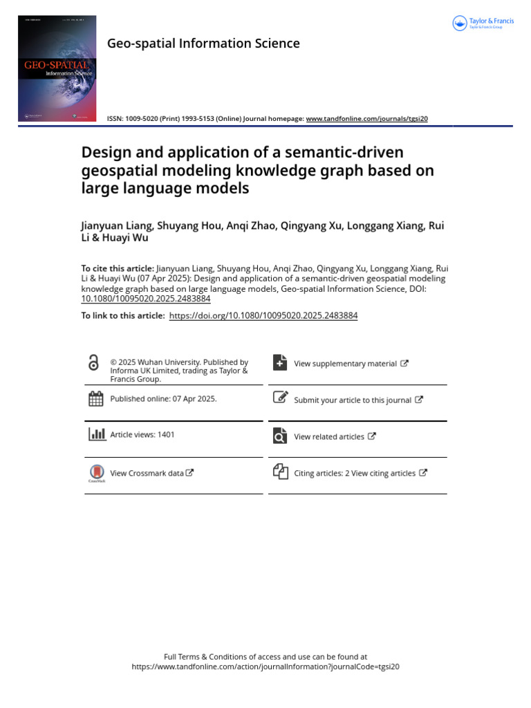 Semantic-Driven Geospatial Knowledge Graph | PDF | Geographic ...