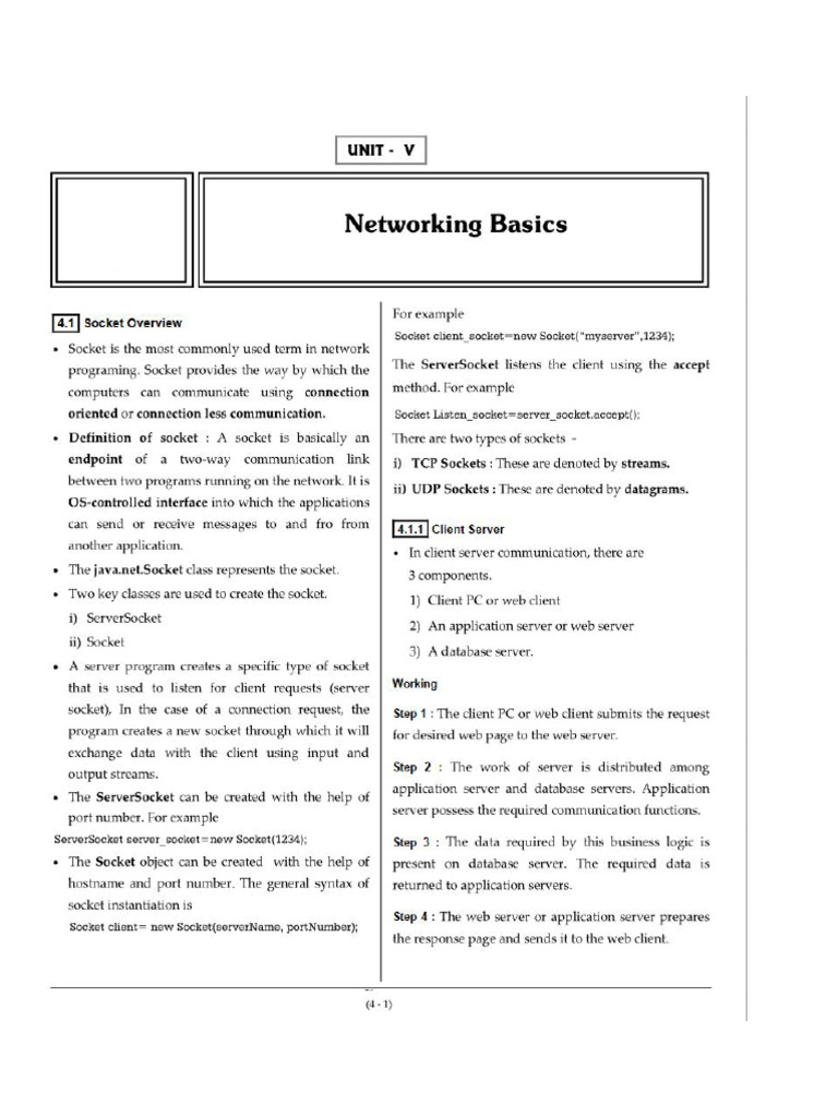 U-5 Networking BasicsTT | PDF