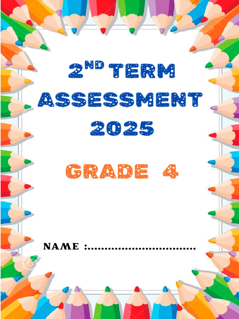 2nd Term Assessment 2025 | PDF