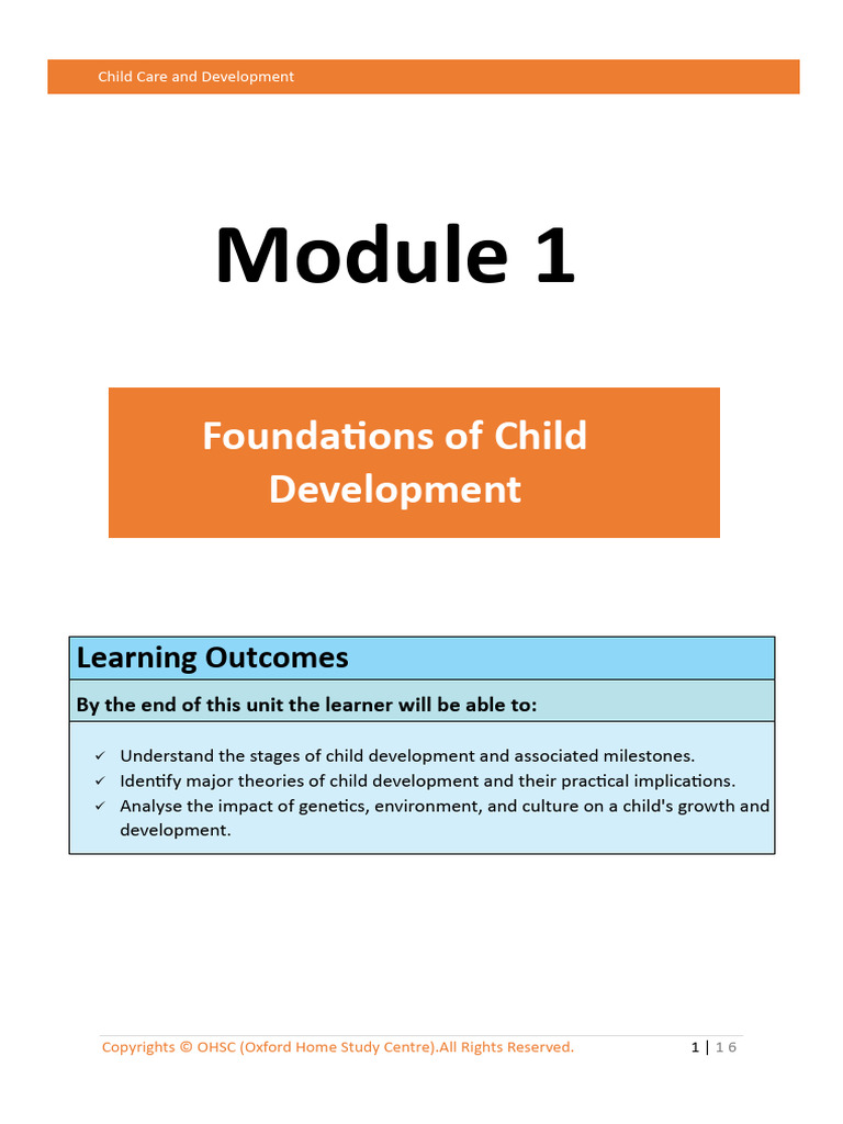 Child Development Stages and Milestones | PDF | Child Development ...