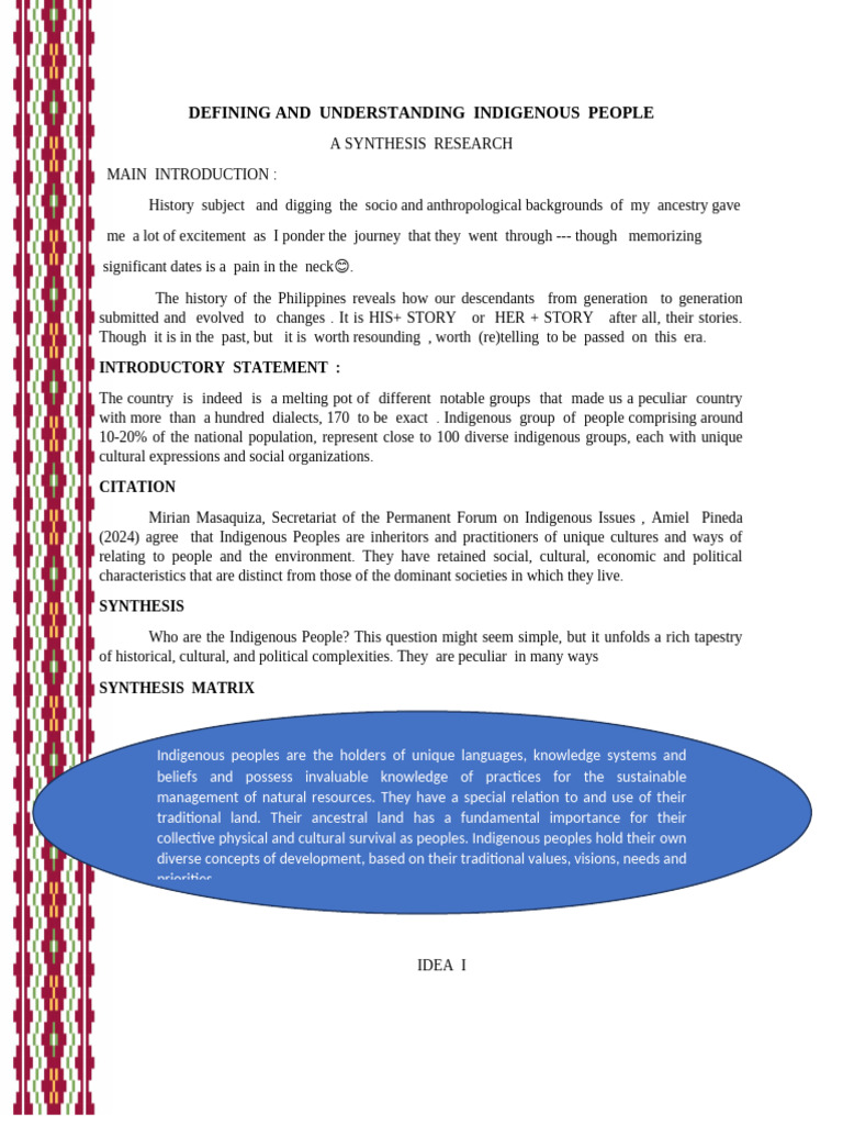 Understanding Indigenous Peoples in the Philippines | PDF | Indigenous ...