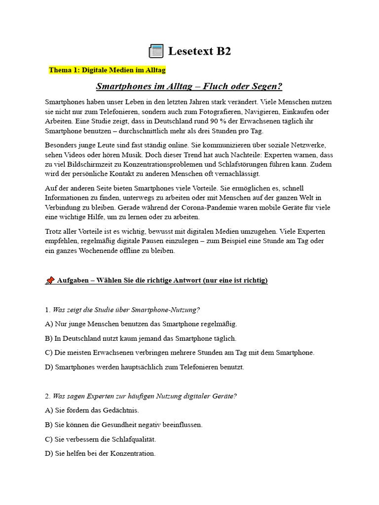 Lesen B2 | PDF