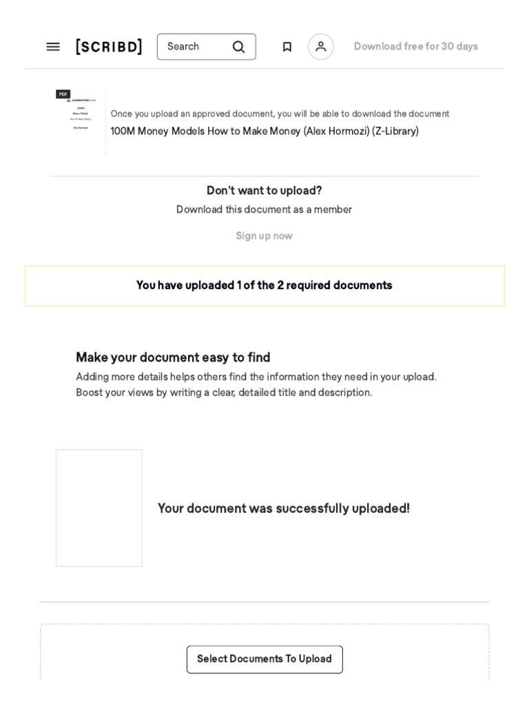 Upload A Document - Scribd | PDF