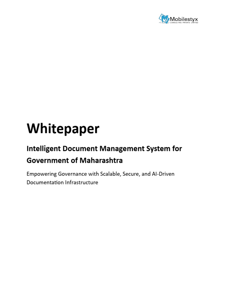 Whitepaper For DMS 1 | PDF | Cloud Computing | Metadata