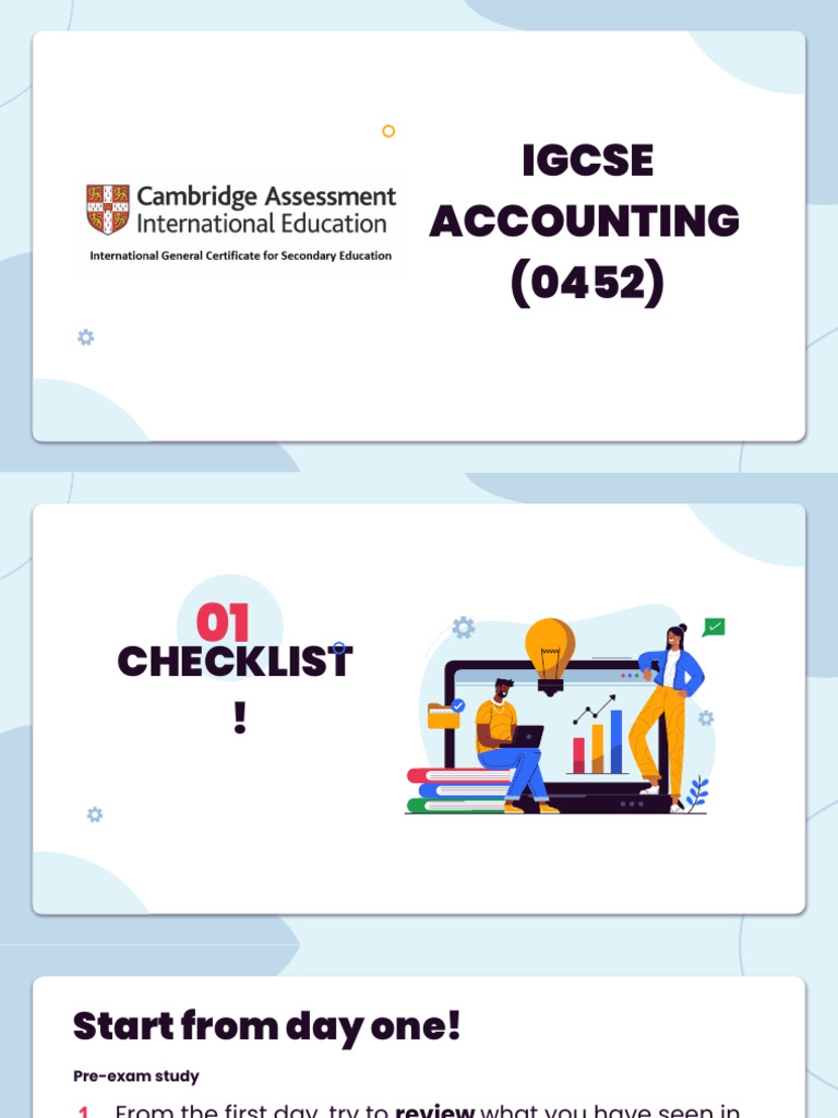 IGCSE Accounting Exam Preparation Guide | PDF