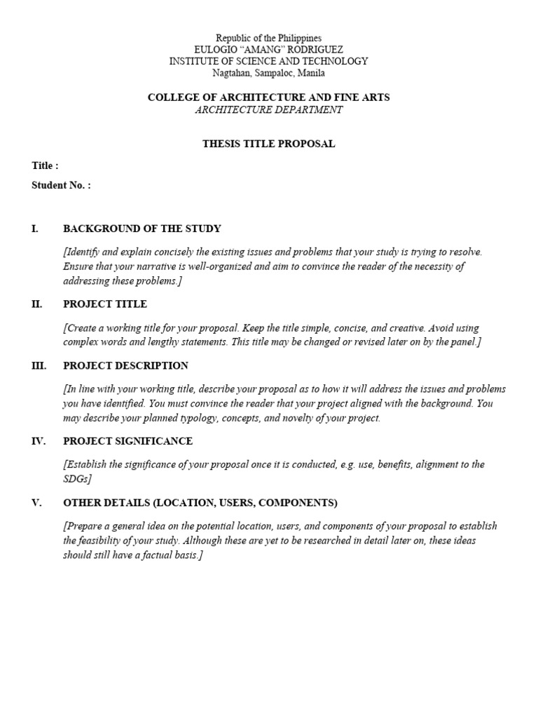 Title Proposal | PDF