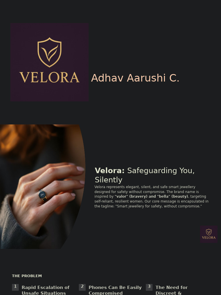 Velora: Smart Safety Jewelry Explained | PDF | Wearable Technology