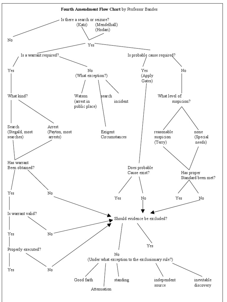 Fourth Amendment Search & Seizure Flowchart | PDF