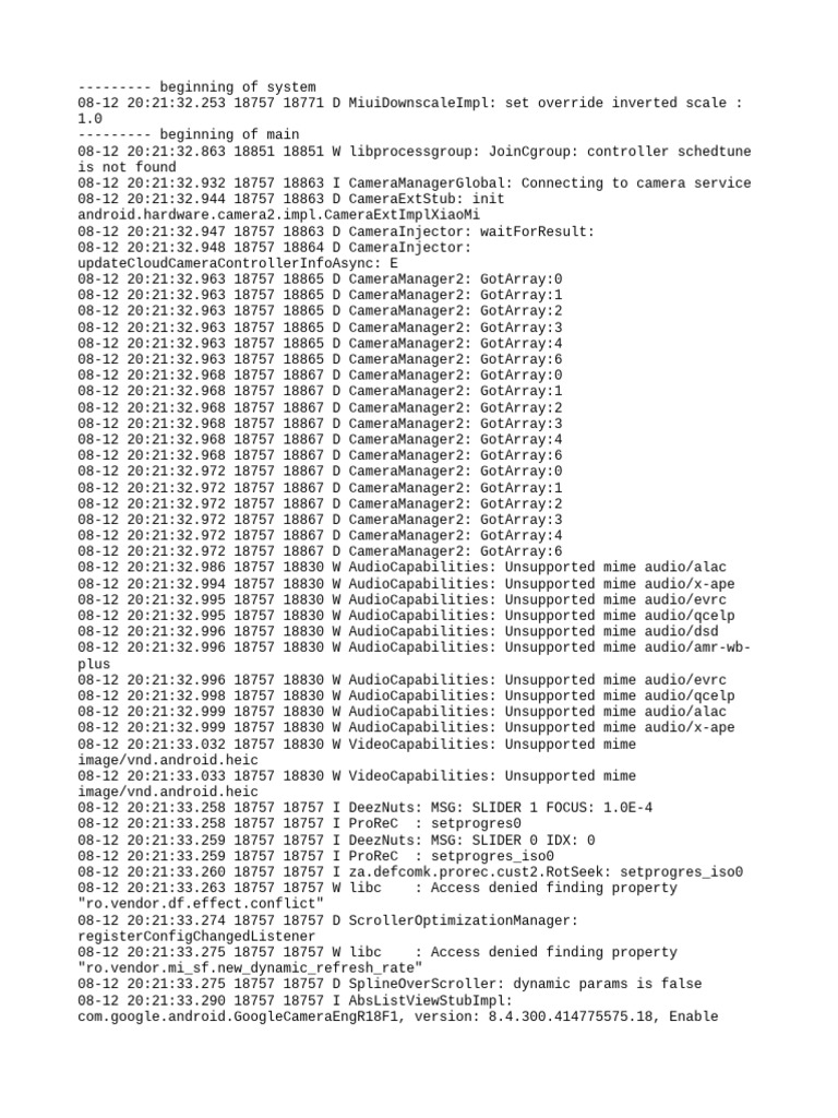 Log Cat 1755008492813 | PDF | Computing | Computer Programming