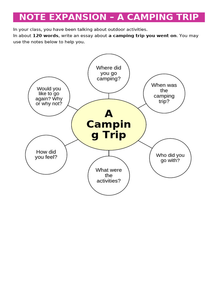 Note Expansion A Camping Trip | PDF