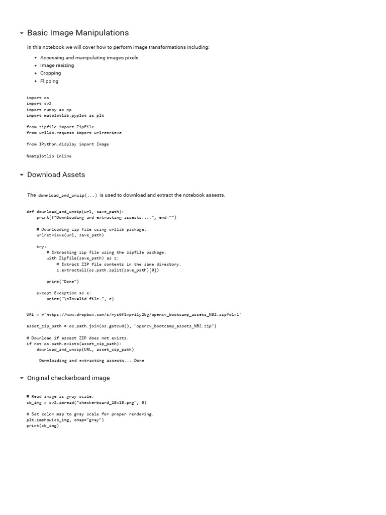 Image Transformation Techniques in Python | PDF | Zip (File Format ...