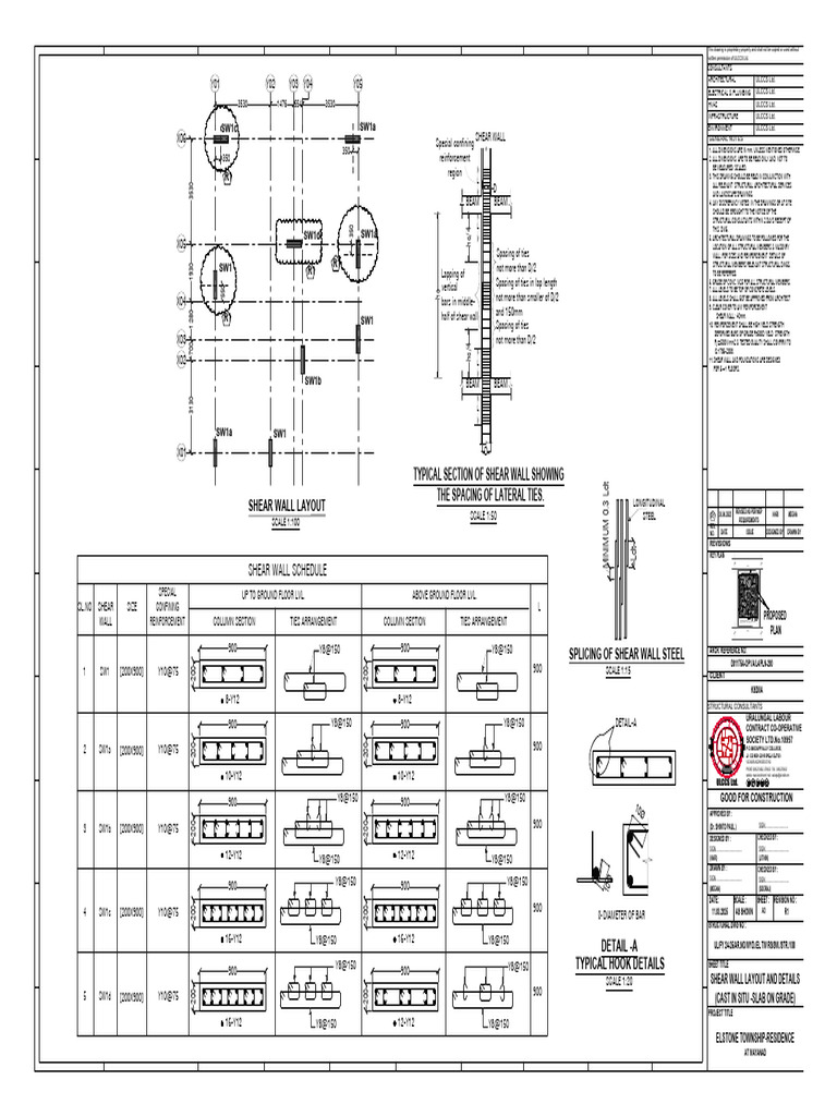 Cis Sog - r1 - STR 100 - Elstone Resi - Shear Wall Layout and Details ...