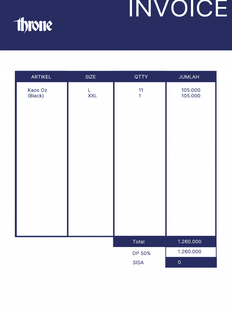 Invoice Throne | PDF