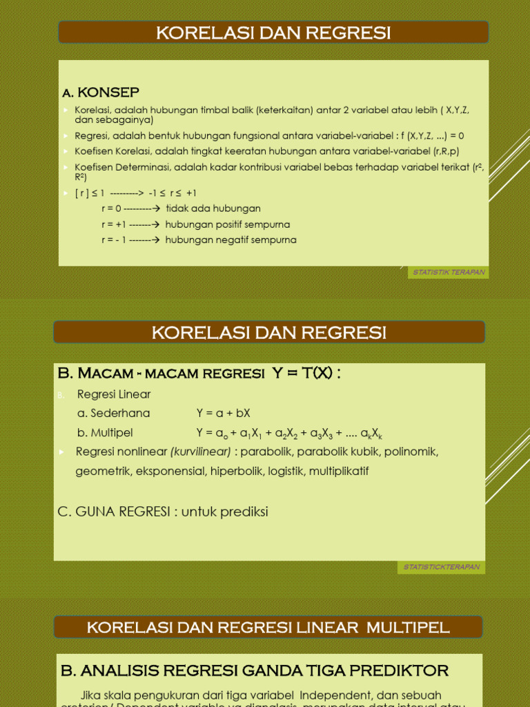 Analisis Regresi Ganda Tiga Prediktor | PDF
