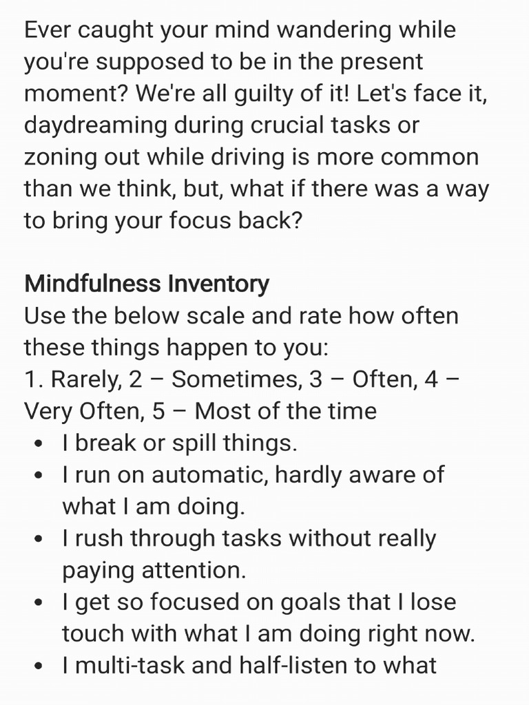 How To Practice Mindfulness in Everyday Life - 250719 - 164528 | PDF